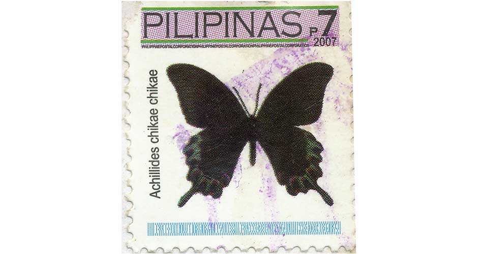 2007 butterfly stamp from the Philippines