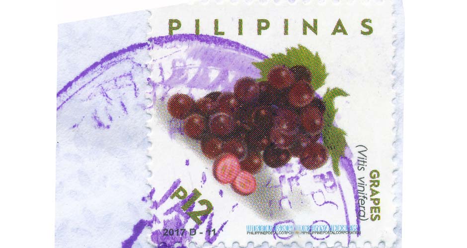 stamp of grapes