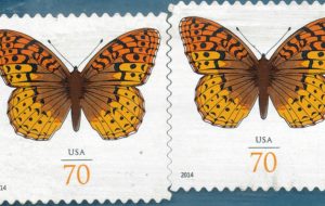 two US butterfly stamps