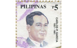 President Carlos Garcia stamp