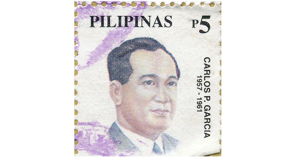 President Carlos Garcia stamp