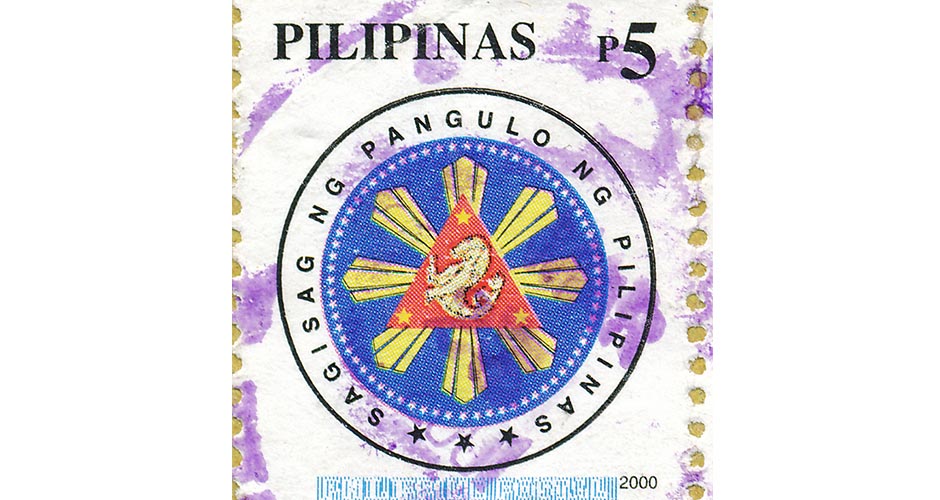 Philippine presidential seal stamp