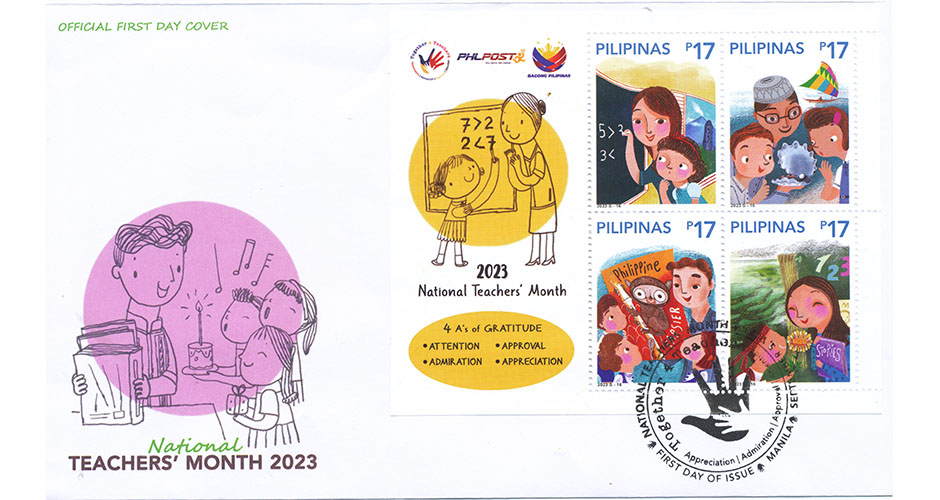 National Teacher's Month 2023 stamp (Philippines)